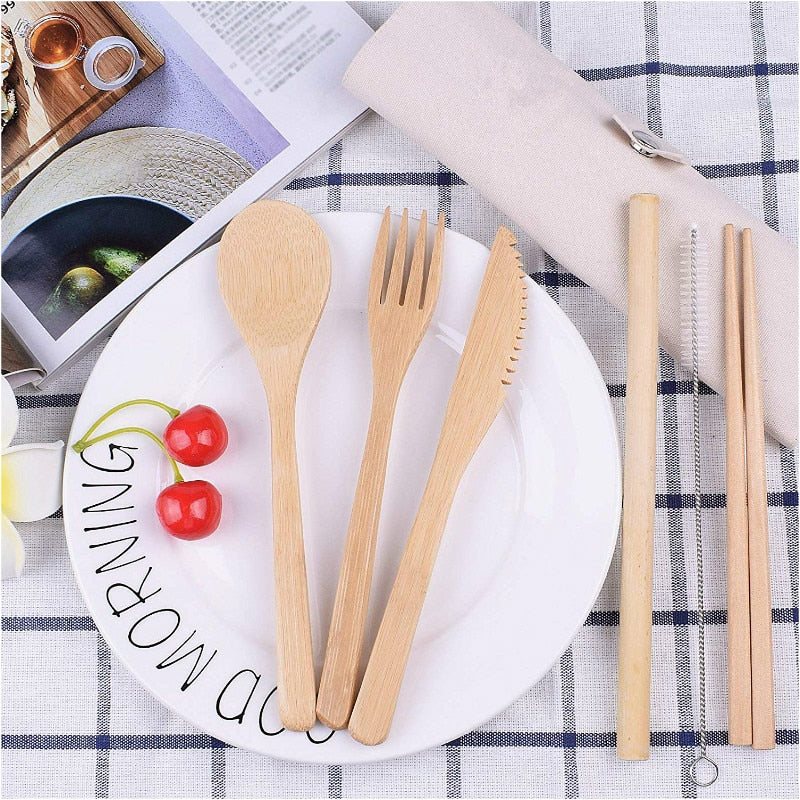 Bamboe Bestek Set