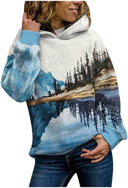 Natural Mountain Bedrukt Sweatshirt