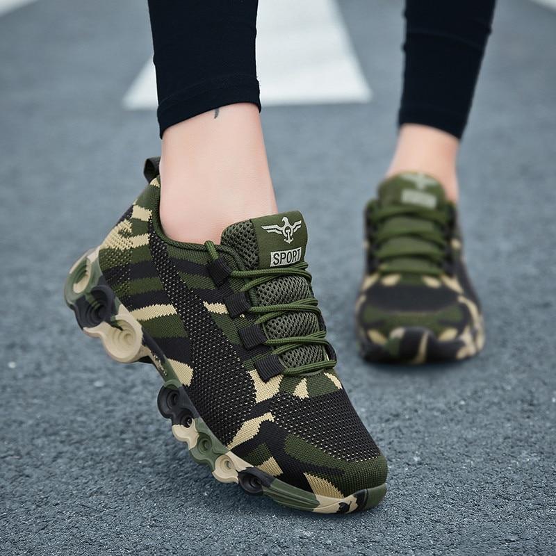 Camouflage Ademend Sneakers