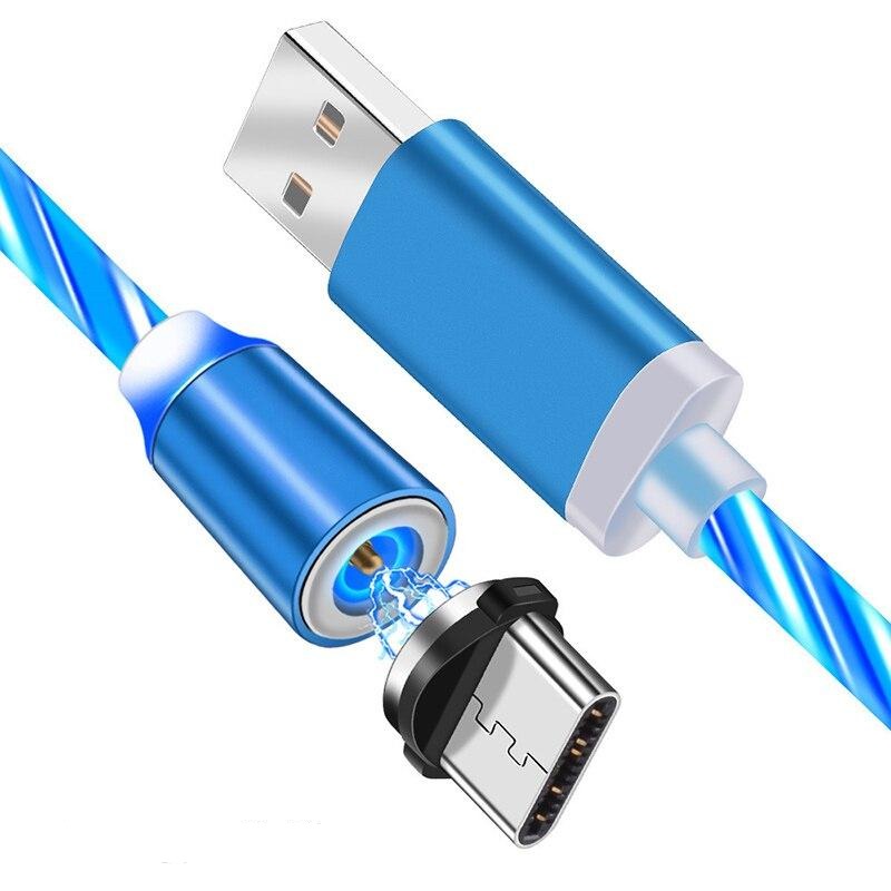 iGlow Gloeiende LED Magnetische 3 in 1 USB Oplaadkabel