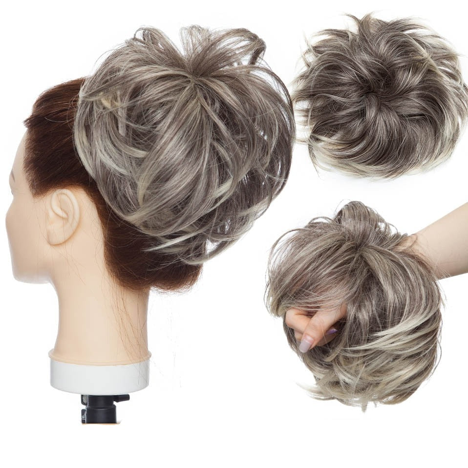 Rommelige knot haar scrunchie