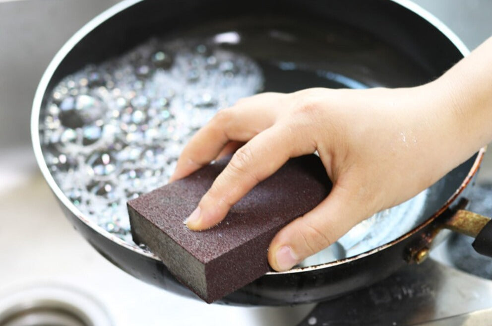 Magische Smaragd Scrub Spons Borstel