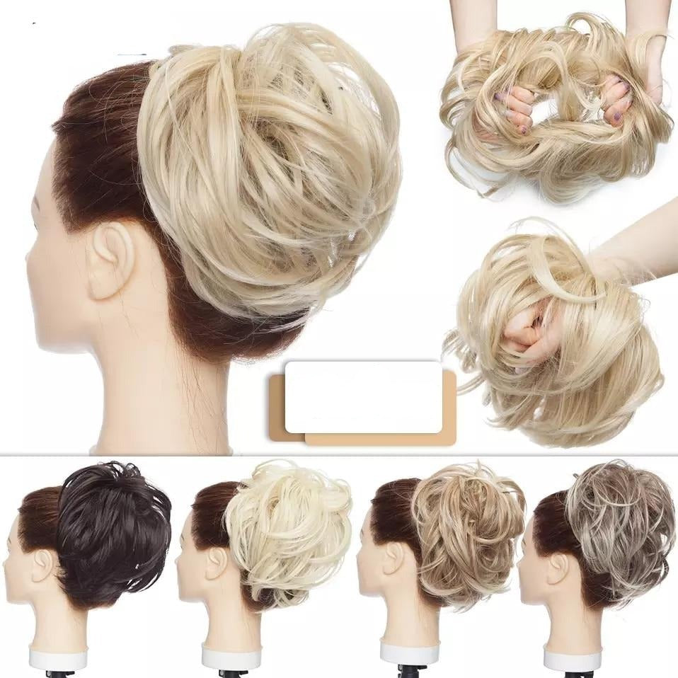 Rommelige knot haar scrunchie