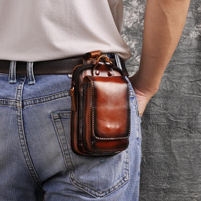 Lederen Stijl Heren Waist Bag