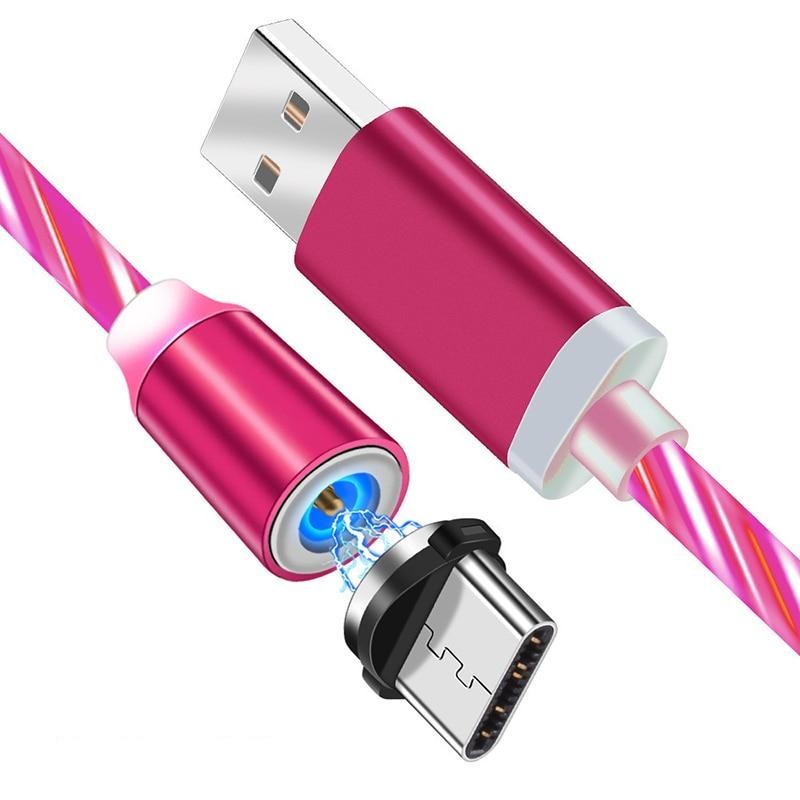 iGlow Gloeiende LED Magnetische 3 in 1 USB Oplaadkabel