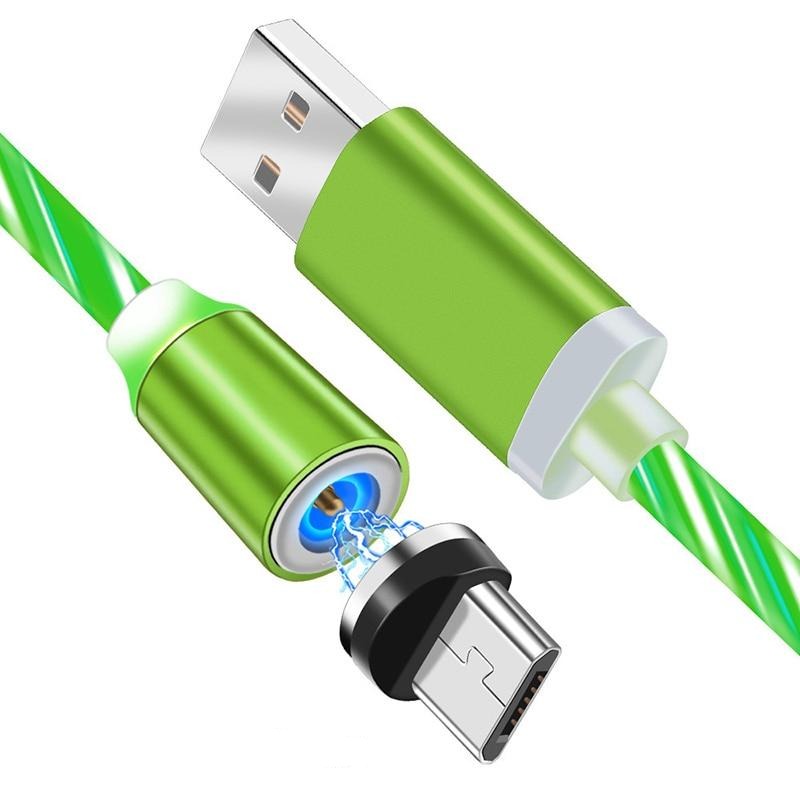 iGlow Gloeiende LED Magnetische 3 in 1 USB Oplaadkabel