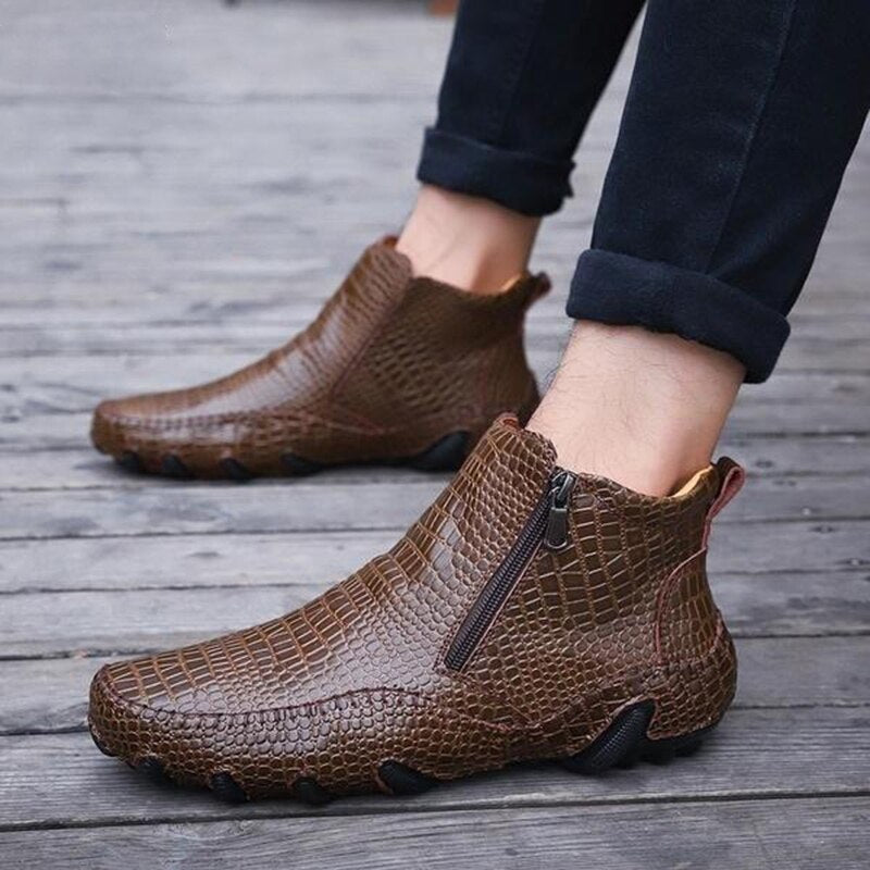 Leren Stijl Chelsea Laarzen Voor Mannen