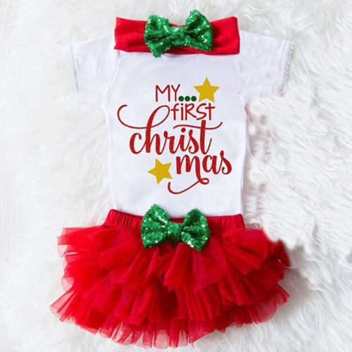 My First Christmas Baby Romper