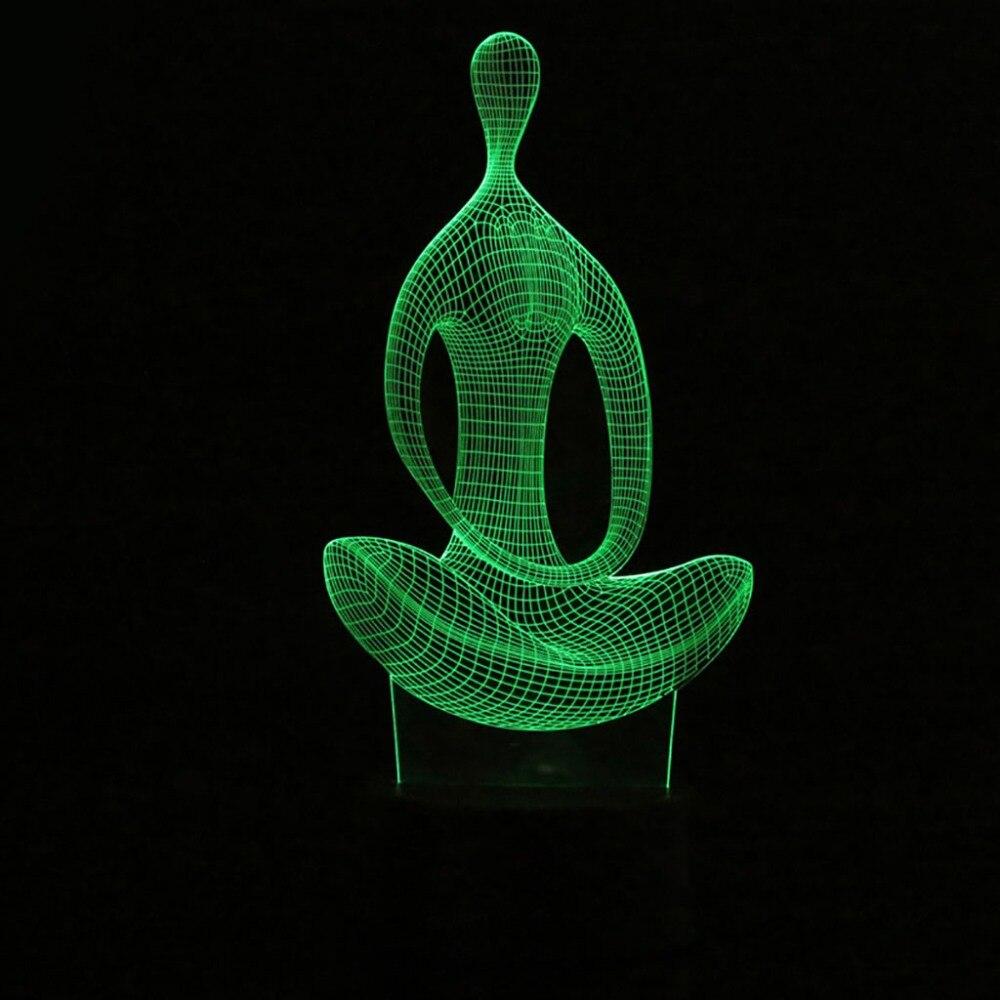 Yoga 3D Illusie Lamp