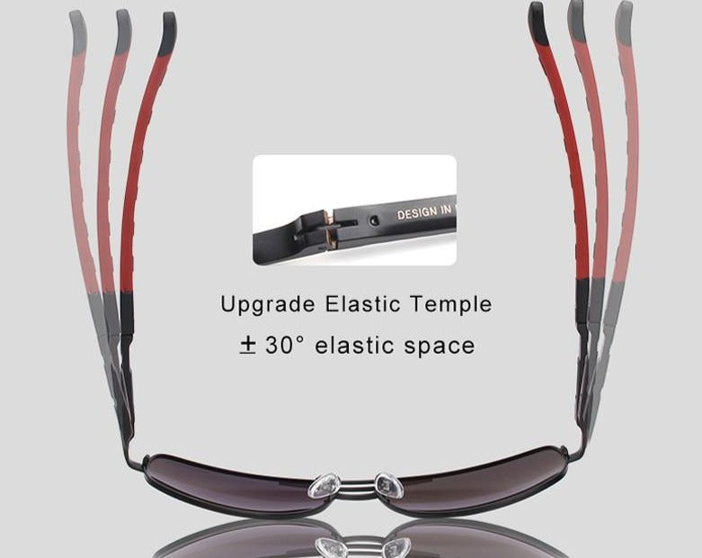 Mannen Vintage Aluminium Polariserende Zonnebril