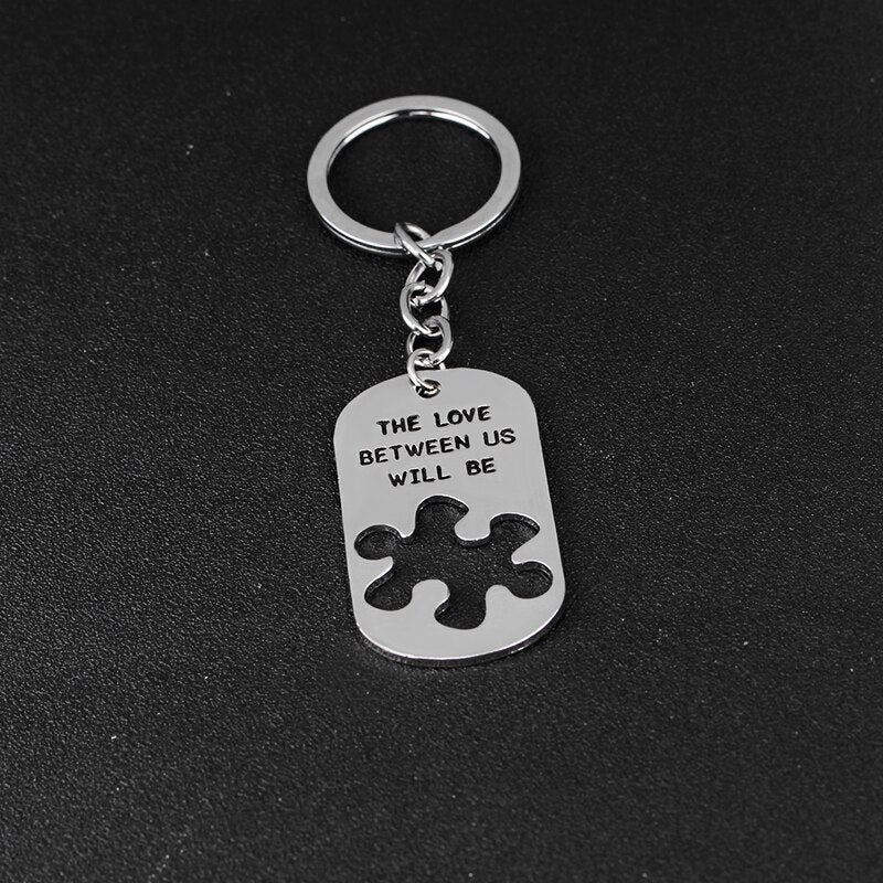 The Love Between Us Will Be Forever and Ever Puzzel Halsketting