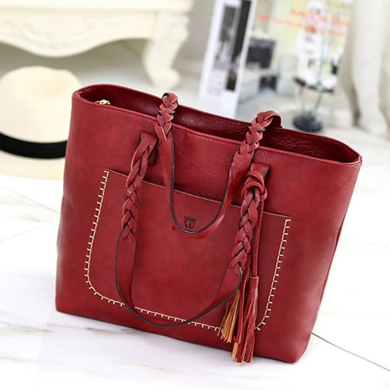 Leren Stijl Schoudertas voor dames