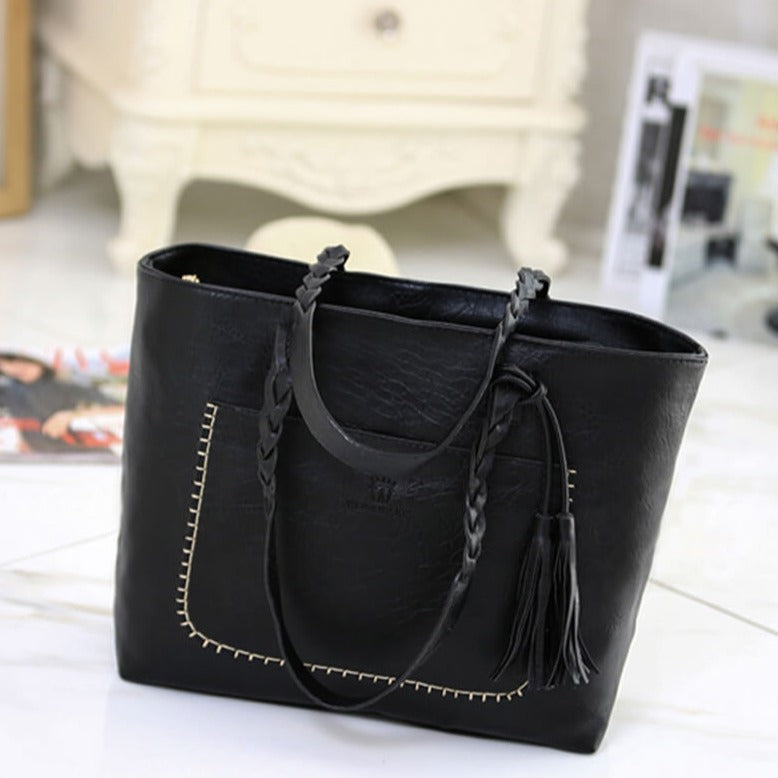 Leren Stijl Schoudertas voor dames