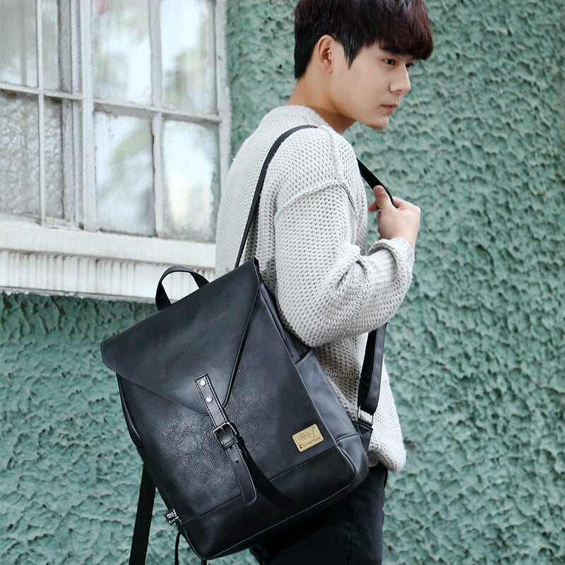 Vintage Kunstlederen Rugzak