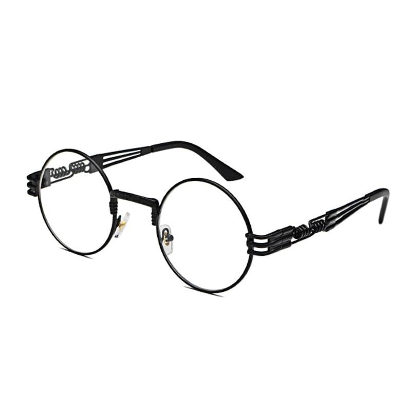 Steampunk Ronde Metalen Zonnebril