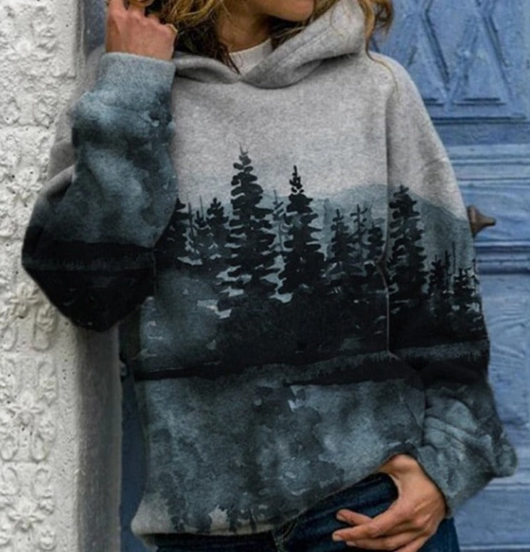 Natural Mountain Bedrukt Sweatshirt