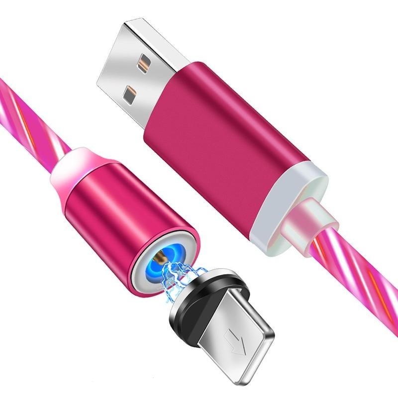iGlow Gloeiende LED Magnetische 3 in 1 USB Oplaadkabel