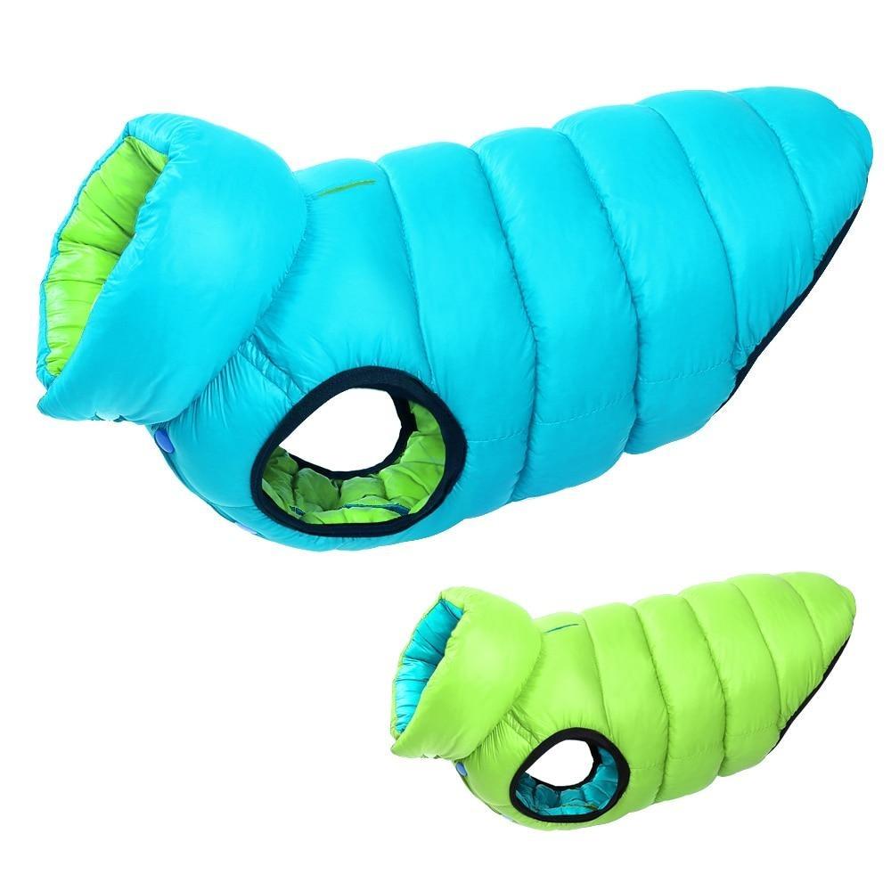 Omkeerbare Hond Puffer Jas