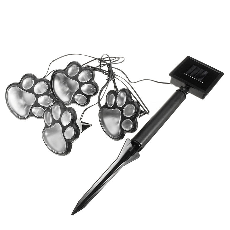 Paw Print Lampjes op zonne-energie