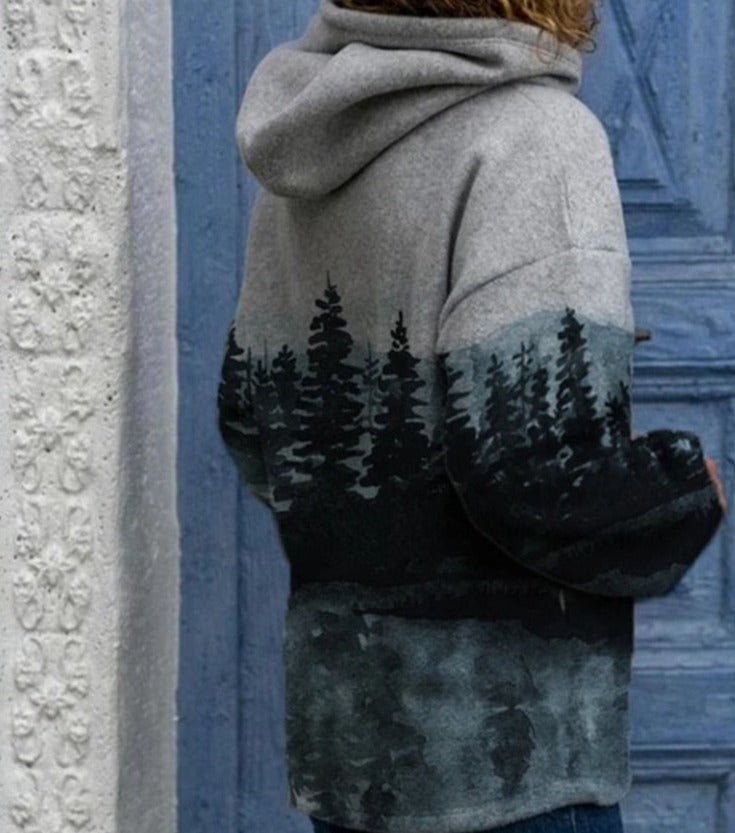 Natural Mountain Bedrukt Sweatshirt