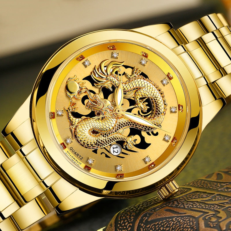 Ultradun Golden Dragon Horloge