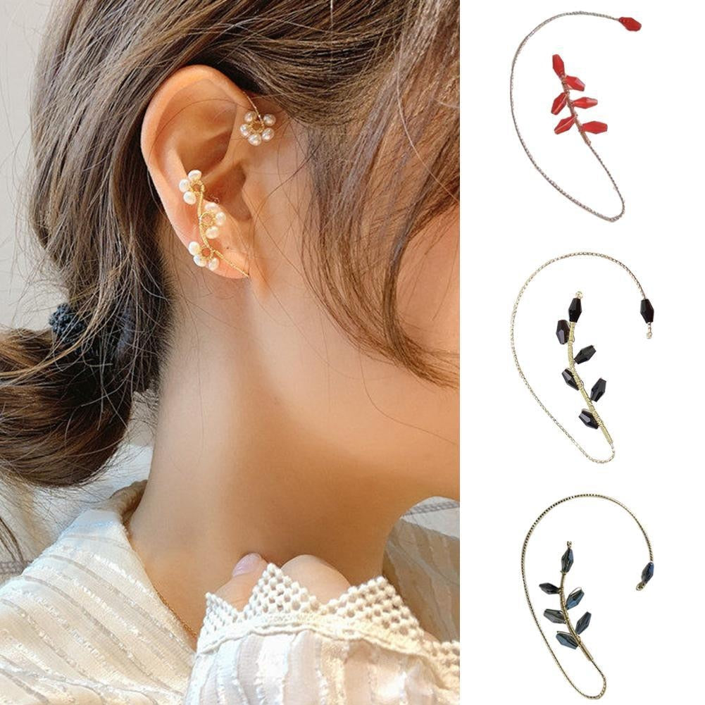 Bloem Art Clip Oorbellen