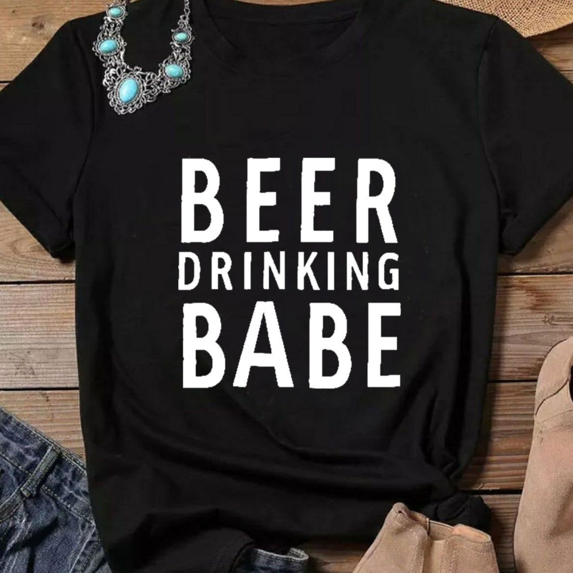 Bierdrinkende Babe T-shirt