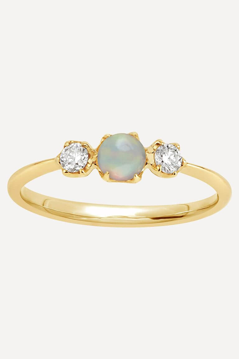 Maansteen Parel Ring