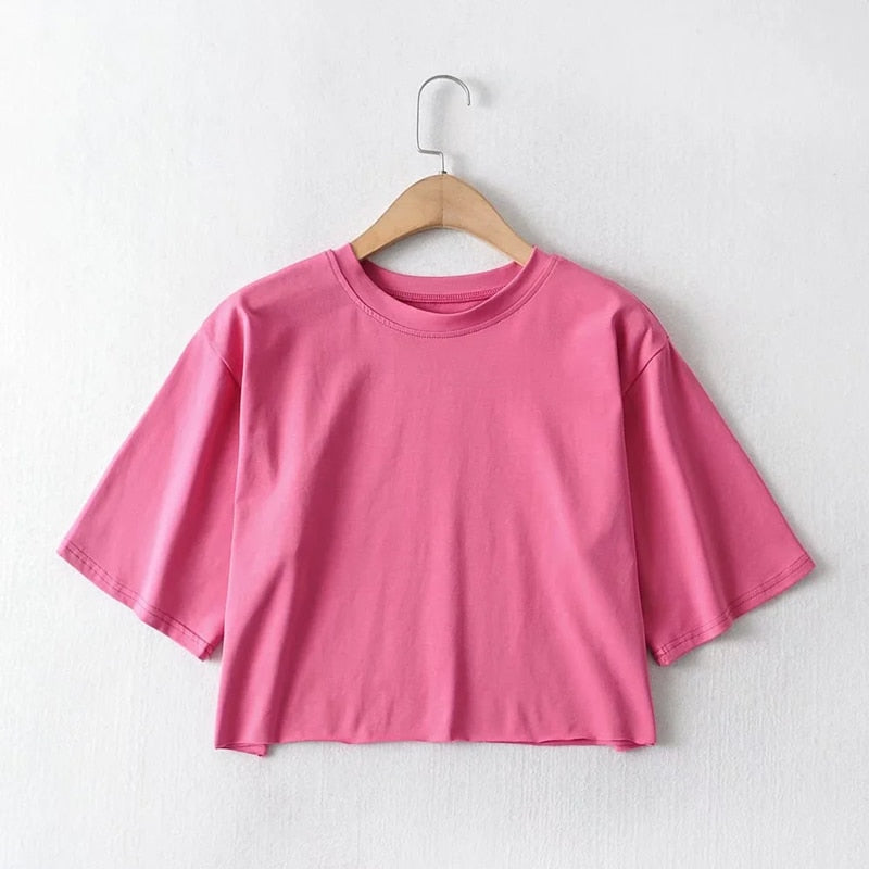 Losse korte top