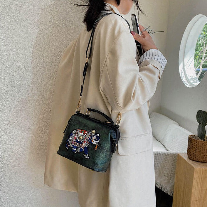 Mandala Geborduurde Tas