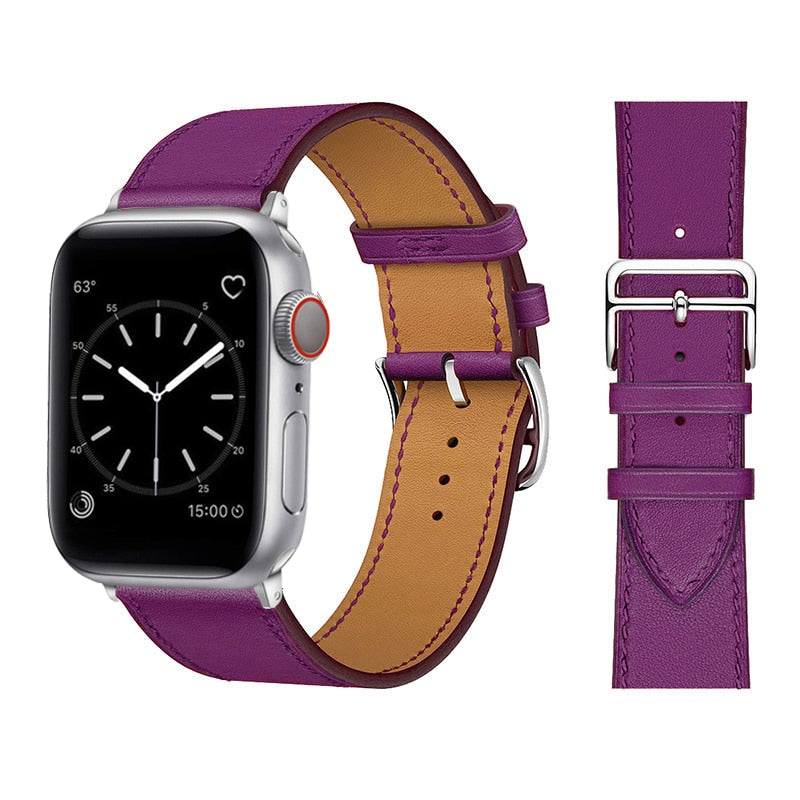 Apple Watch-riem van synthetisch leer