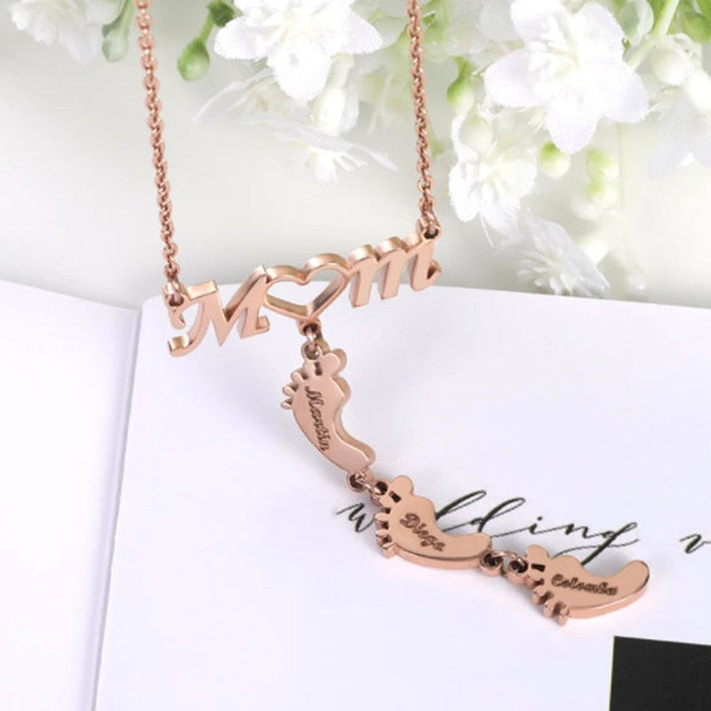 Baby Voeten Moeder Ketting
