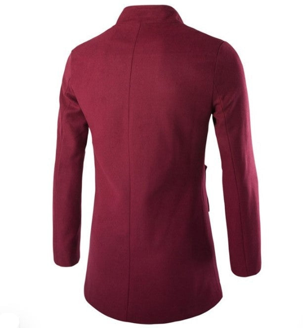 Heren Trench Coat met opstaande kraag