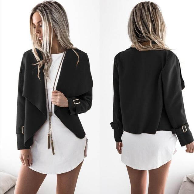 Asymmetrische Kraag Vest