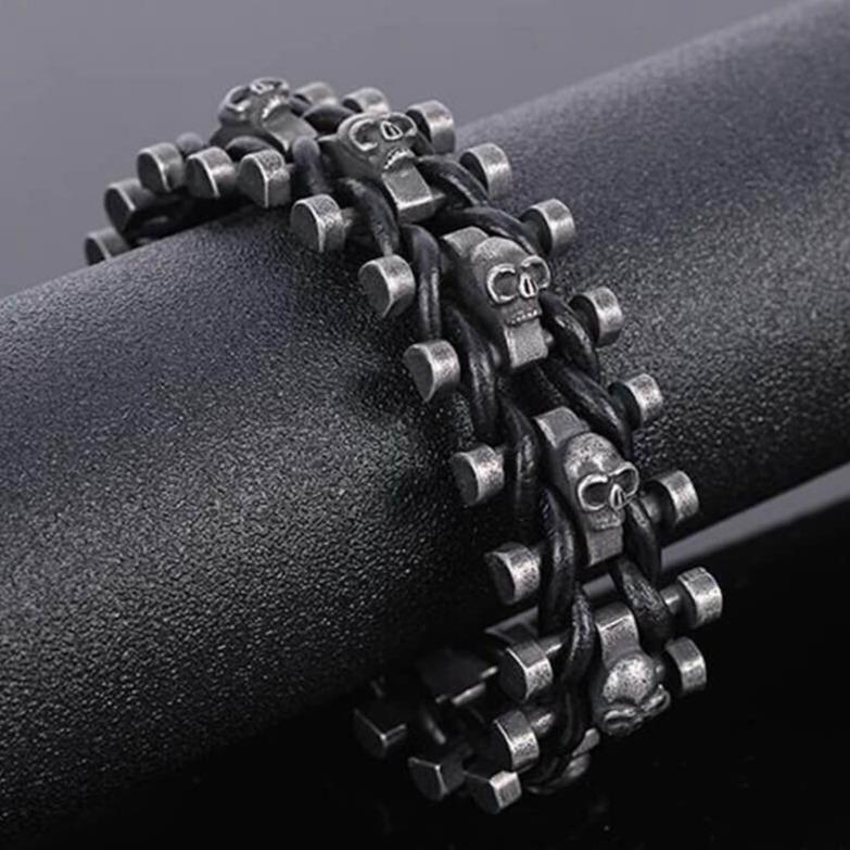 Skelet Biker's Armband