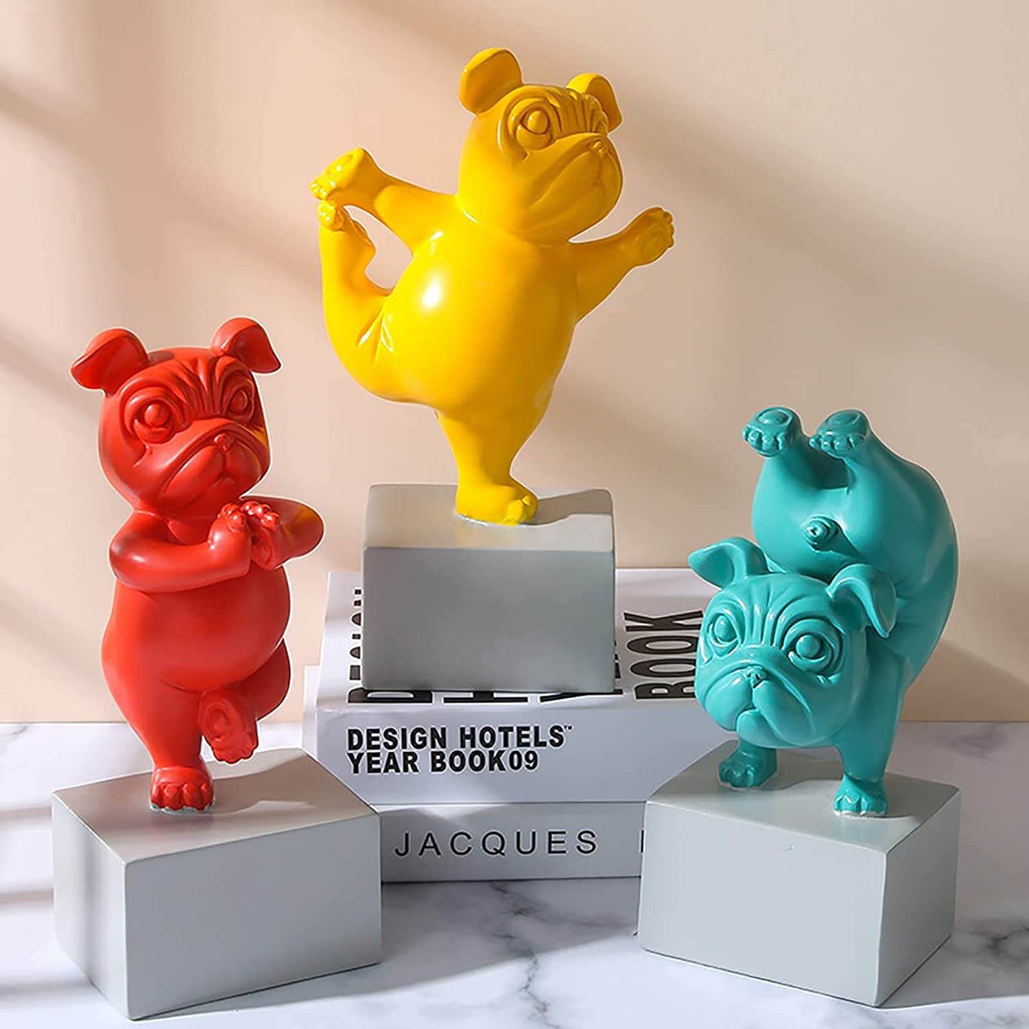 Yoga Bulldog Beeldje