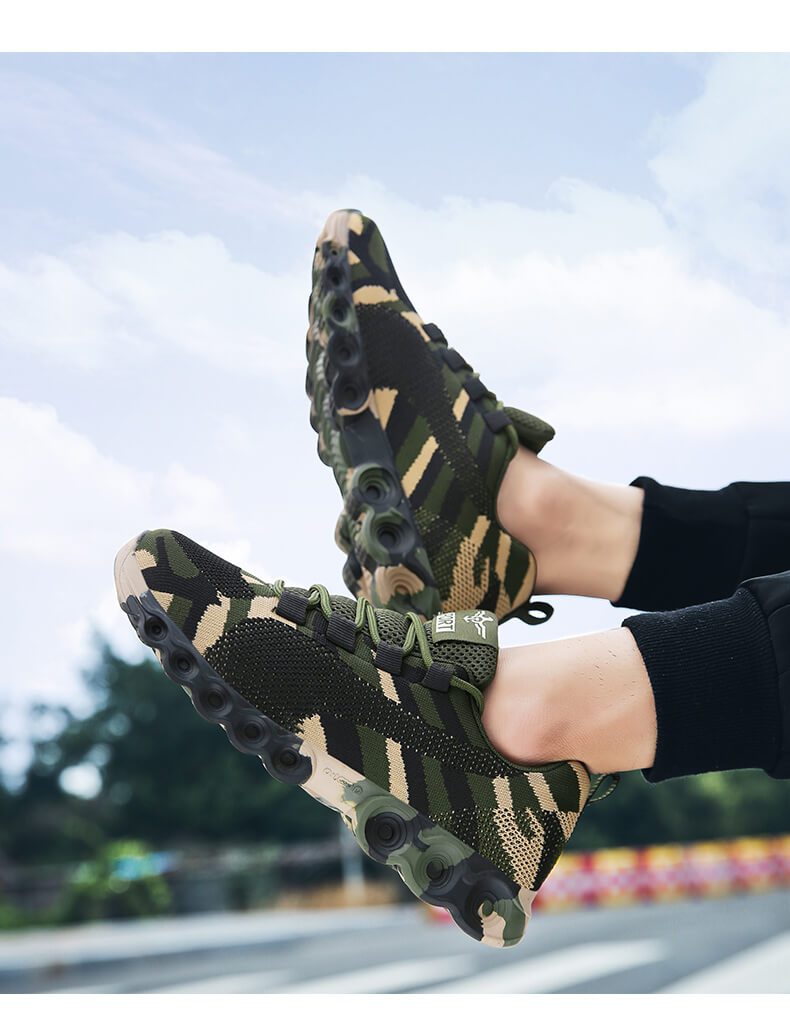 Camouflage Ademend Sneakers