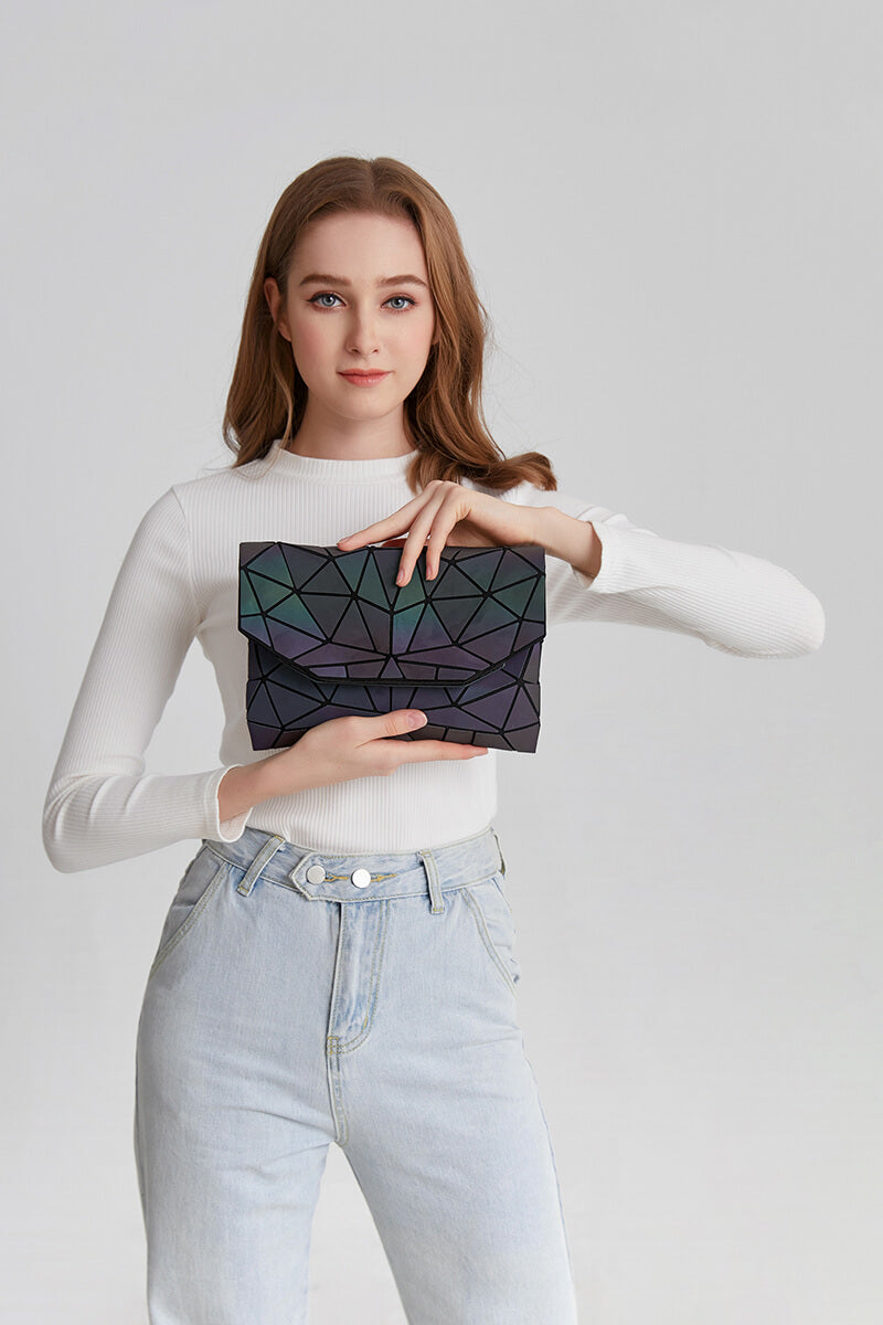 Geometrische Lichtgevende Crossbody Tas