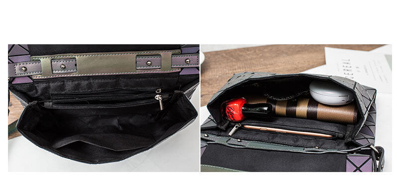 Geometrische Lichtgevende Crossbody Tas