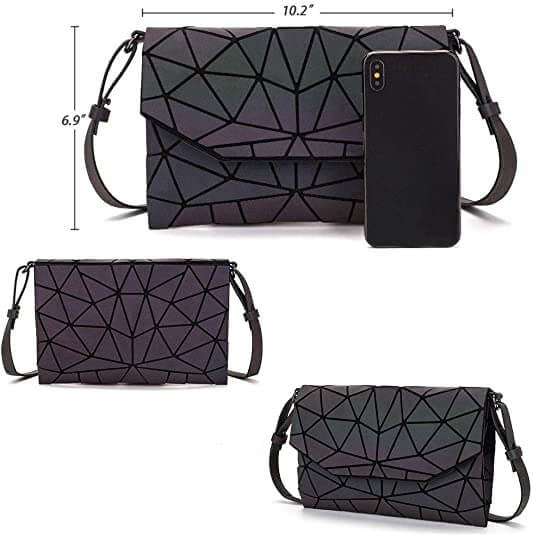 Geometrische Lichtgevende Crossbody Tas