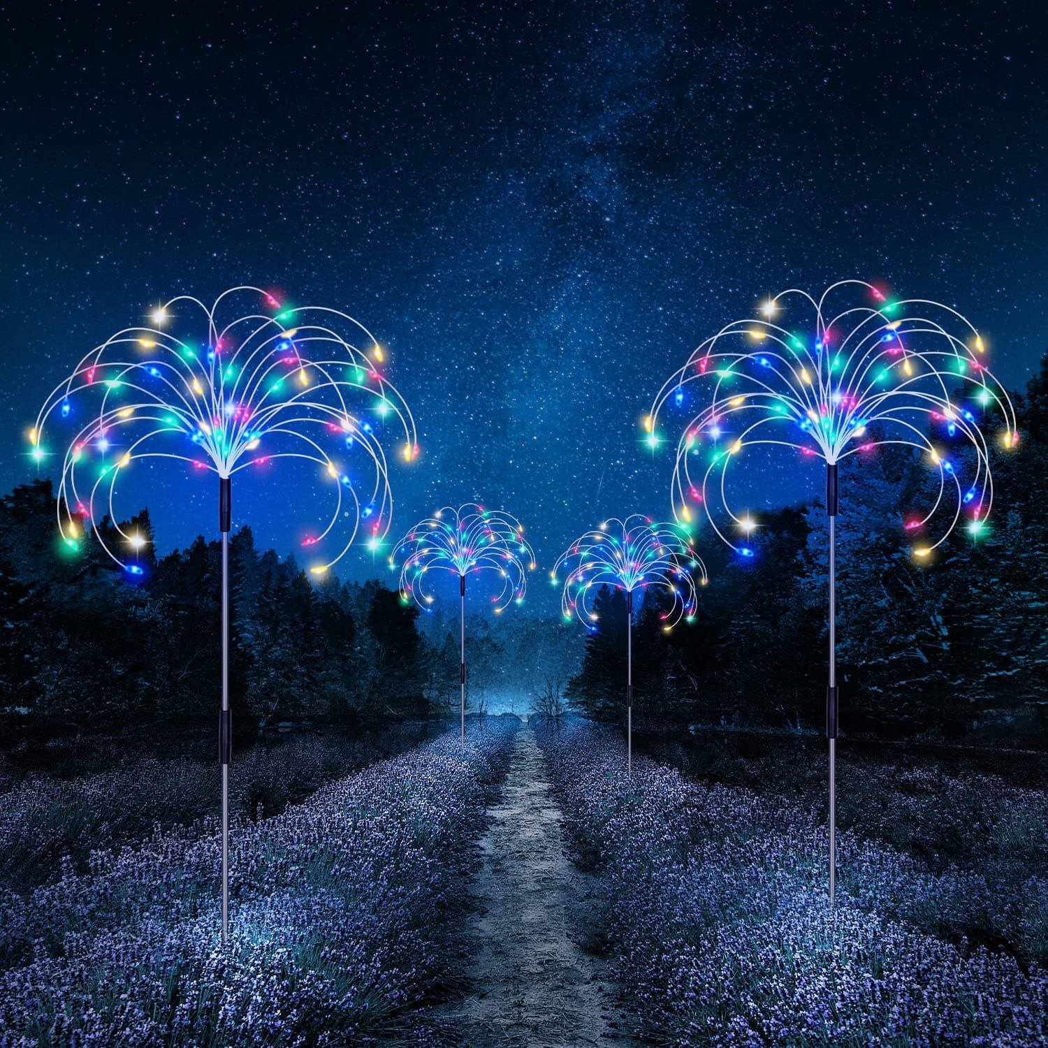 Waterdichte Zonne Garden Vuurwerk Lamp