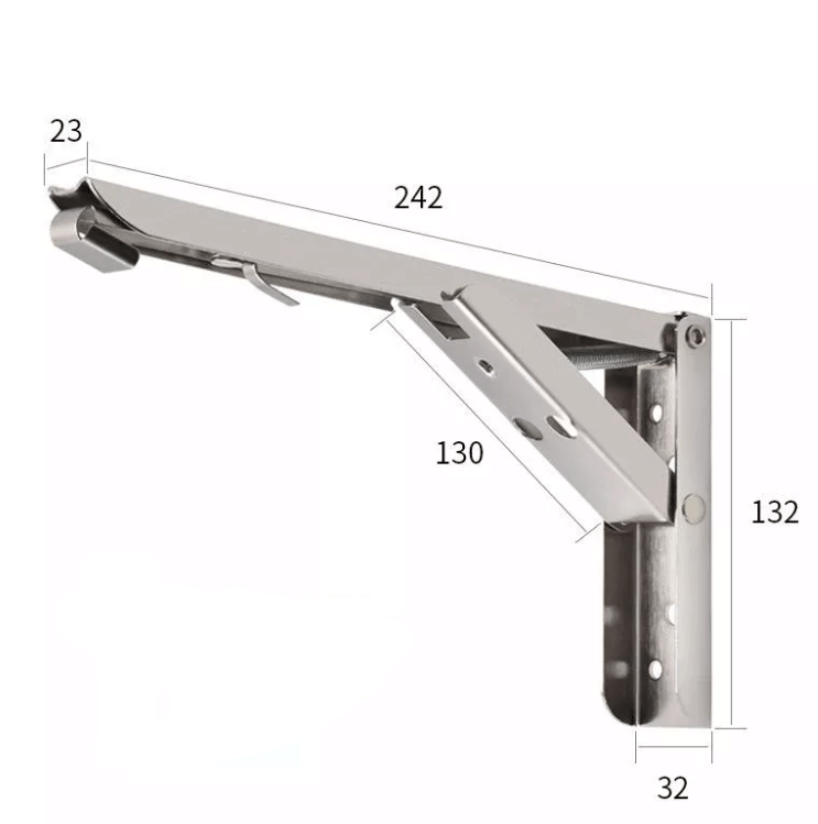 Opvouwbare Muur Plank Beugel (2stuks)
