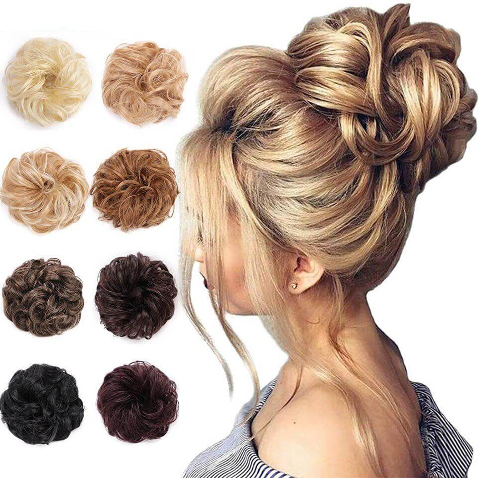 Rommelige knot haar scrunchie