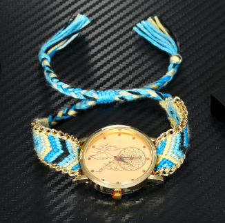 Geweven dromenvanger horloge