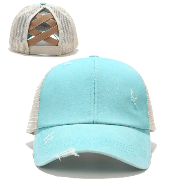 Criss Cross Paardestaart Cap