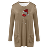 Wijn &amp; kerstmuts Sweatshirt voor vrouwen