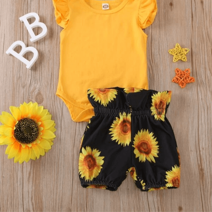 Baby zonnebloemen set