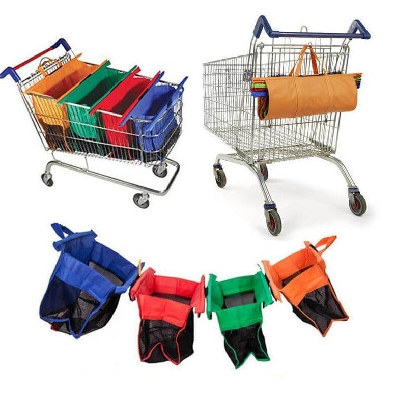 Boodschappenwagentje Trolley Tassen (Set van 4)