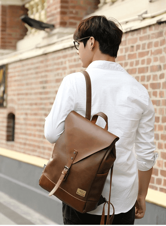 Vintage Kunstlederen Rugzak