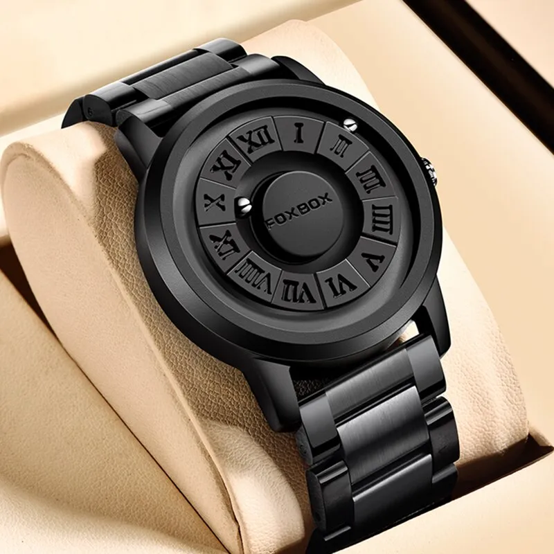 Variant image for Heren Horloge Zwart Magnetisch Rubber Modern Stijl-1